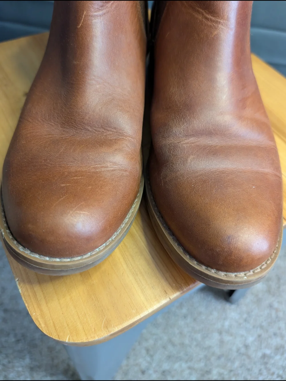 Timberland Magby Low Chelsea Boots Tan Leather Womens Size 8.5